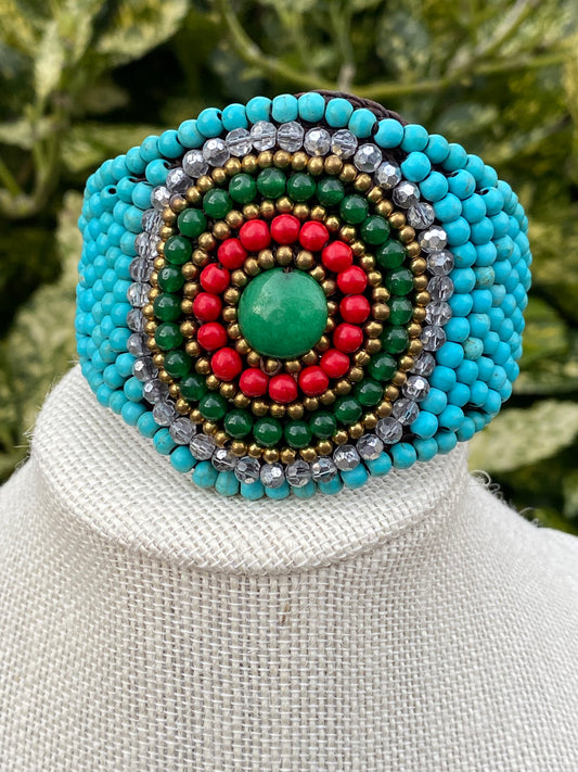 Artisan turquoise cuff
