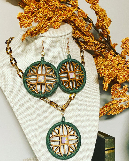 Olive necklace set