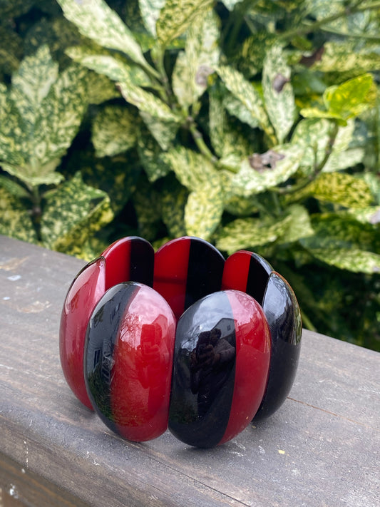 Red and black artisan work